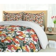 thumbnail image 5 of Ambesonne Floral Duvet Cover Sets, Vintage Natural Vibrant, 2-King, Multicolor, 5 of 7