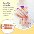 thumbnail image 2 of False Nail Tips Shiny Color Super Coffin Manicure Tools Press Lady Detachable DIY Accessories Artificial Fingernails Orange Yellow, 2 of 7