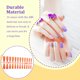 thumbnail image 5 of Jumpingount Extensión de uñas Herramientas de manicura de ataúd reutilizables Mujeres Parches completos Decorados Desmontable DIY Uñas Arte de uñas Naranja amarillo TJP1170-Y1-B1, 5 of 6