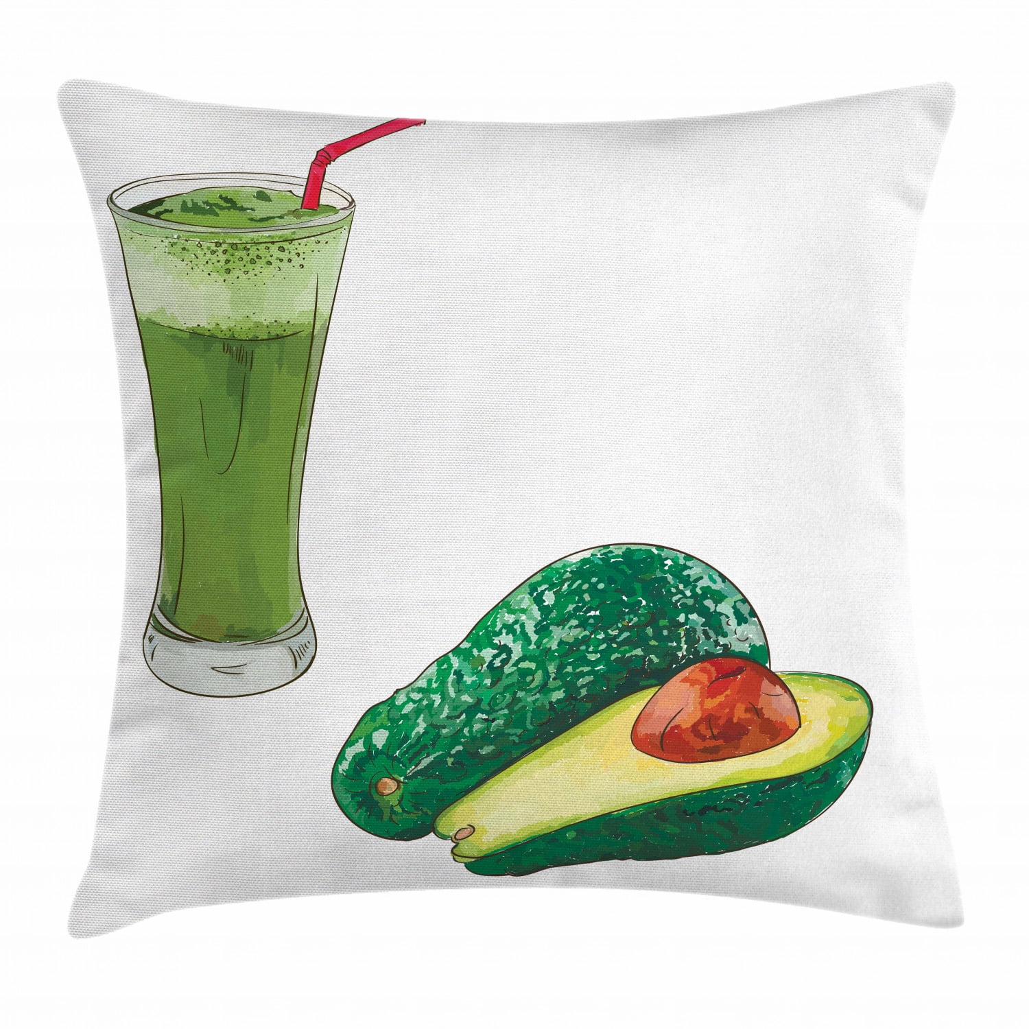 avocado cushion fluffy