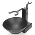 thumbnail image 3 of Black Stainless Steel Shaving Kit: Razor, Brush, and Soap Bowl, 3 of 22