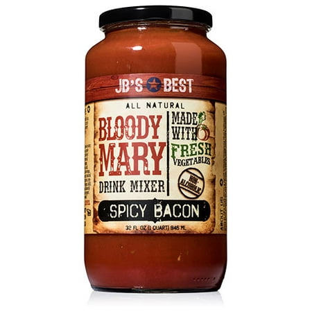 JB's Best Bloody Mary Mix - Spicy Bacon (32 (Best Drink To Mix Creatine With)