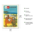 thumbnail image 2 of Spain - British European Airways (BEA) - Vintage Airline Travel Poster by John Minton c.1956 - Master Art Print (Unframed) 13in x 19in, 2 of 4