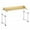 Wooden Color, variant on Piweml Adjustable Overbed Table with Wheels, Rolling Laptop Desk with Raised Baffle for Bed, Sofa, Hospital Use, Mobile Standing Desk for Laptop, Notebook, Meals