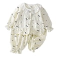 thumbnail image 3 of Swuxness Toddler Girls Loungewear 2 Piece Outfits Casual Crew Neck Long Sleeve Shirts Long Pants Suits, 3 of 5