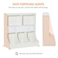 thumbnail image 6 of YYAo Kids Bookcase, Toy Storage Organizer Cabinet, Children Display Bookshelf with Drawers for Toys, Clothes, Books, White, 6 of 7