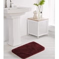 thumbnail image 2 of Bathroom Rug Non Slip Bath Mat for Bathroom (16 x 24, Red) Water Absorbent Soft Microfiber Shaggy Bathroom Mat Machine Washable Bath Rug for Bathroom Thick Plush Rugs for Shower, 2 of 6