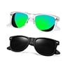D-Matte black+Mirrored green