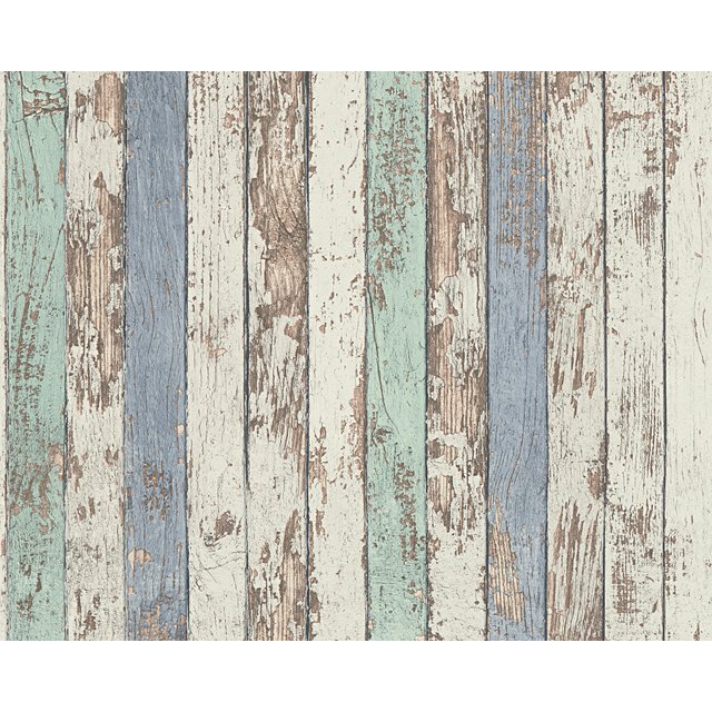Dekora Natur 6 - Rouleau de Papier Peint Bleu, Brun, Blanc Naturellement Multifacettes