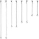 thumbnail image 1 of 8 piezas de acero inoxidable collar extensor pulsera extensor extensor cadena conjunto 4 diferentes longitudes: 6 pulgadas 4 pulgadas 3 pulgadas 2 pulgadas astilla Jormftte WRMH-993-2, 1 of 7