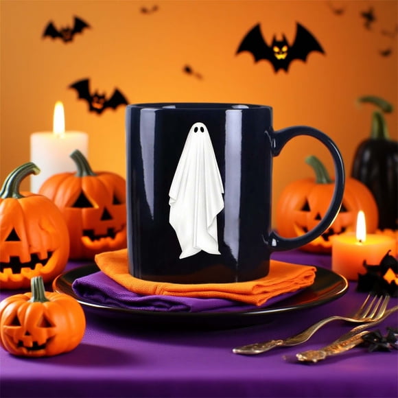 Tazas de fantasmas de Halloween para fiestas espeluznantes y uso diario - Copas reutilizables y fáciles de limpiar para fantasmas