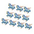 thumbnail image 1 of 10 piezas novedad Mini de papel volador Baby Shower decoración de de cumpleaños Azul Yuyangstore Mini globo de unicornio, 1 of 5
