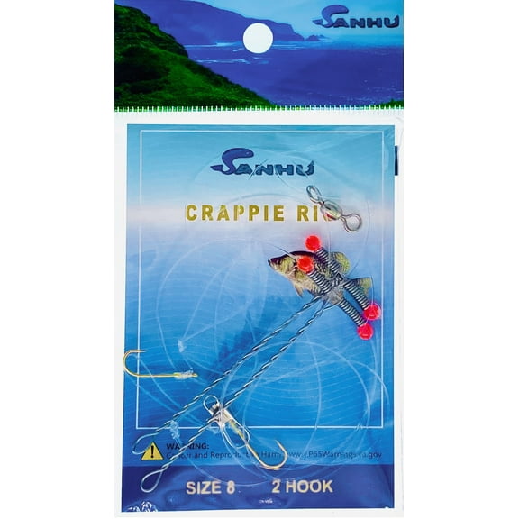 Crappie Rig, Size8, 12 Packs