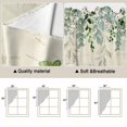 thumbnail image 5 of St. Patrick's Swag Valances for Windows, Kitchen Window Curtains Over Sink, Luck Shamrock Eucalyptus Leaves Flowers Vintage Window Treatment Curtains for Living Room/Bedroom 2 Panel Sets 36"x45", 5 of 8