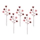 thumbnail image 1 of Corazones artificiales para San Valentín, ramas florales, púas florales artificiales 5 piezas, 1 of 9