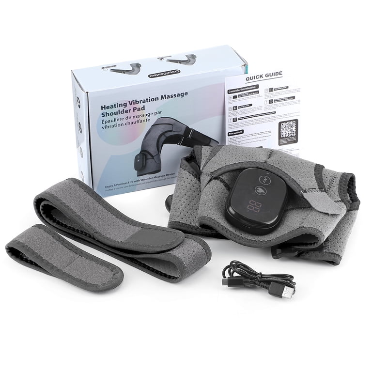 Shoulder Brace Wrap Massager, Cordless Shoulder Heating Pad for Muscle Relax, Electric Heated Shoulder Massage with 3 Heat & Vibration Settings for ... Shoulder Brace Wrap Massager, Cordless Shoulder Heating Pad for Muscle Relax, Electric Heated Shoulder Massage with 3 Heat & Vibration Settings for ...