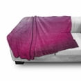 thumbnail image 3 of Hot Pink Soft Flannel Fleece Throw Blanket, Modern Art Mosaic Tiles Gradually Ombre Inspired Squares Image, Cozy Plush for Indoor and Outdoor Use, 50" x 60", Dark Purple Hot Pink, by Ambesonne, 3 of 6
