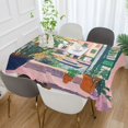 thumbnail image 2 of Yayeee Tablecloths 60" x 108" Rectangle Wrinkle Resistant Party Table Cover, Window Scene, 2 of 8