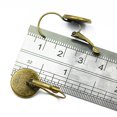thumbnail image 2 of Abbracc 12x Earring Wire Hooks Findings Cabochon Setting Round Jewelry Making Bronze, 2 of 3