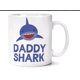 thumbnail image 2 of Taza de café con diseño de tiburón papá, taza de desayuno, taza de café divertida, 11 onzas, inspiradora y motivadora Feliz Sencillez, 2 of 2