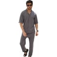thumbnail image 2 of Conjunto De Camisa Con Cuello En V Para Hombre,2 Piezas, 2 of 8