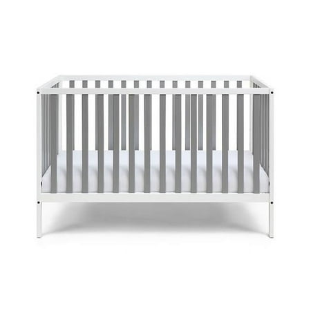 Baby Cache Deux Remi Island Crib, White & Gray
