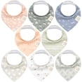 thumbnail image 1 of Baberos tipo bandana KeaBabies de algodón orgánico para bebés, paquete de 8 unidades, suaves, 1 of 9