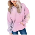 thumbnail image 3 of JFOPQVSM Girls Hooded Sweatshirt Comfortable and Fleece Fabric Warm and Stylish Tie Dye Colored Sweatshirt, 3 of 6