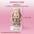 thumbnail image 3 of Cases for Blind Box Doll | LBU Have a Seat Clear Plastic Box with Keychain & Anti-Loss Silicone Strap Doll Not Included, 3 of 6