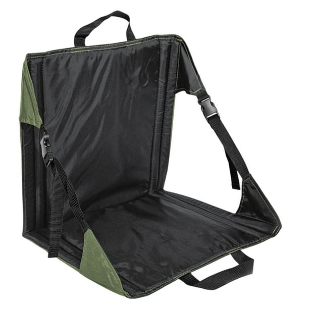 Asiento portátil con respaldo, cómodo cojín para acampar, fácil de usar, almohadilla para sentarse al aire libre para senderismo y caza
