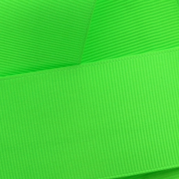 7/8" Grosgrain Ribbon Solid 556 Acid Green 5yd