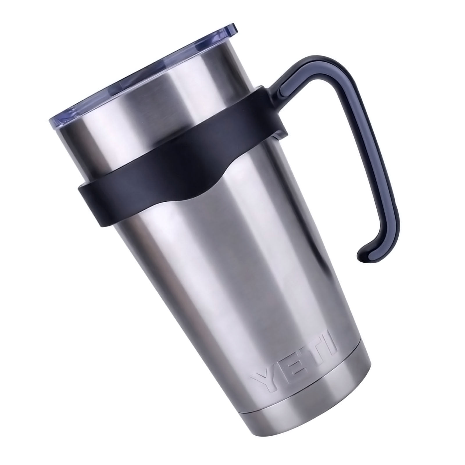 ALIENSX Tumbler Handle for YETI 20oz Rambler Cup, Anti Slip  Travel Mug Grip Cup Holder for Stainless Steel Tumblers, Yeti, Ozark Trail,  Rtic, Sic and More Tumbler Mugs (Black): Tumblers