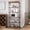 Brown, variant on Ourlova 6 Tier Book Rack Storage Bookshelf Industrial Bookcase Shelf Storage Organizer for Home/Office/Living Room/Kitchen 74 Inch Metal Frame and Wooden Shelves Unit - Gray