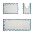 thumbnail image 2 of Juego de 3 Alfombrillas de Baño de Piel Sintética: Alfombrilla de Inodoro Suave y Absorbente para El Suelo, Alfombrilla Antideslizante para La Entrada, Alfombra Acogedora y Absorbente de Agua para La, 2 of 6