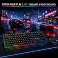 thumbnail image 2 of Prebuilt Gaming PC i7-8700 RTX2060, 16GB DDR4 RAM, 400GB NVME SSD+1TB HDD, WiFi 6 & BT5.4, 650W, Win11,7 Argb Fan, 2 of 8