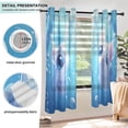 thumbnail image 5 of BZSMCE Window Curtain Panels Fashion Curious Cat Underwater Printed 63x42in/63x52in, 5 of 7