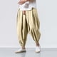 thumbnail image 1 of Pantalones largos para hombre, informales, para uso diario, para exteriores, playa, holgados, ligeros y transpirables, de poliéster., 1 of 3