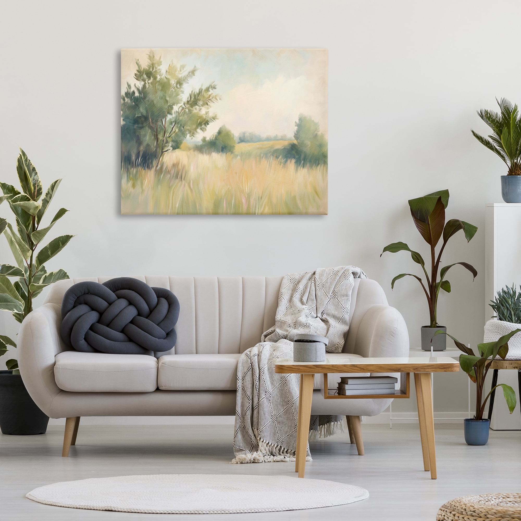 Stupell Industries Summer Green Meadow Canvas Wall Art, design by Kim Allen