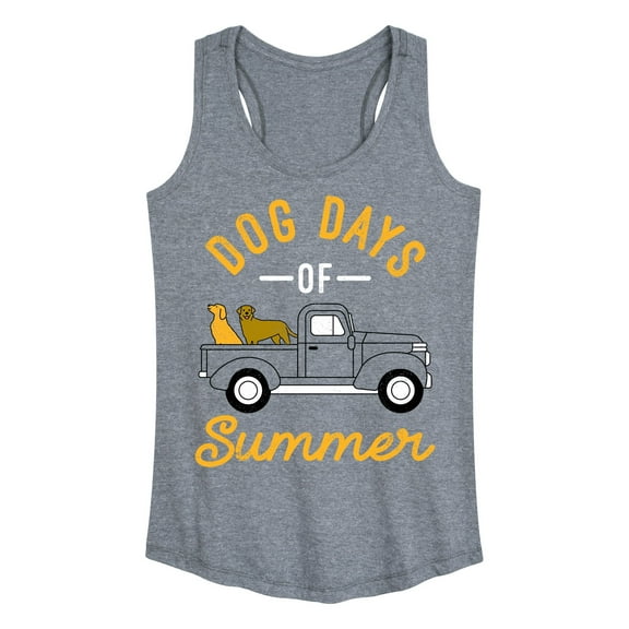 Instant Message - Dog Days Of Summer Truck - Ladies Racerback Tank