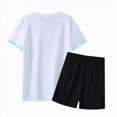 thumbnail image 4 of UAYOTSE Boys Fashion Sports Set Short Sleeve Crew Neck Top & Casual Shorts Summer Active Clothing Set,Sizes 12-18 Months, 4 of 4