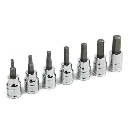 UPC: 0028907118710 | Powerbuilt 7 Piece 3/8 Inch Drive Metric Hex Bit Socket Set – 648663