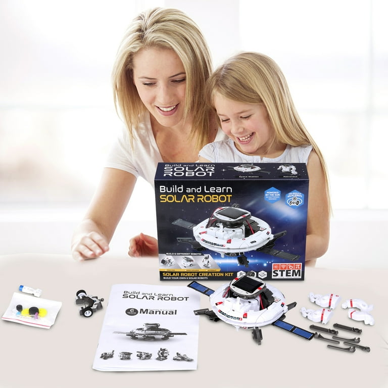LELINTA 6-in-1 Solar Robot Kit Learning Science Building Toys