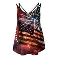 thumbnail image 6 of GERsome 4th of July Tank Tops for Women Summer American Flag Graphic Tees Crewneck Sleeveless Flowy Loose T-Shirts S-3XL, 6 of 6