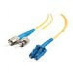 C2G 10m LC-ST 9/125 Duplex Single Mode OS2 Fiber Cable - Yellow - 33ft - patch cable - 33 ft - yellow