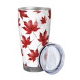 thumbnail image 2 of 20oz Car Cup Three-Piece Set Of Single Silver Edge No Smell Easy To Carry Heat Preservation For Daily Car Sports Travel Maple Leaves, 2 of 8