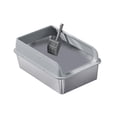 thumbnail image 2 of Arena para gatos, orinal para gatitos, inodoro, caja de arena para gatos, lavabo de arena para gatos, valla elevada portátil, colcha para gatos, Gris claro y M, 2 of 8