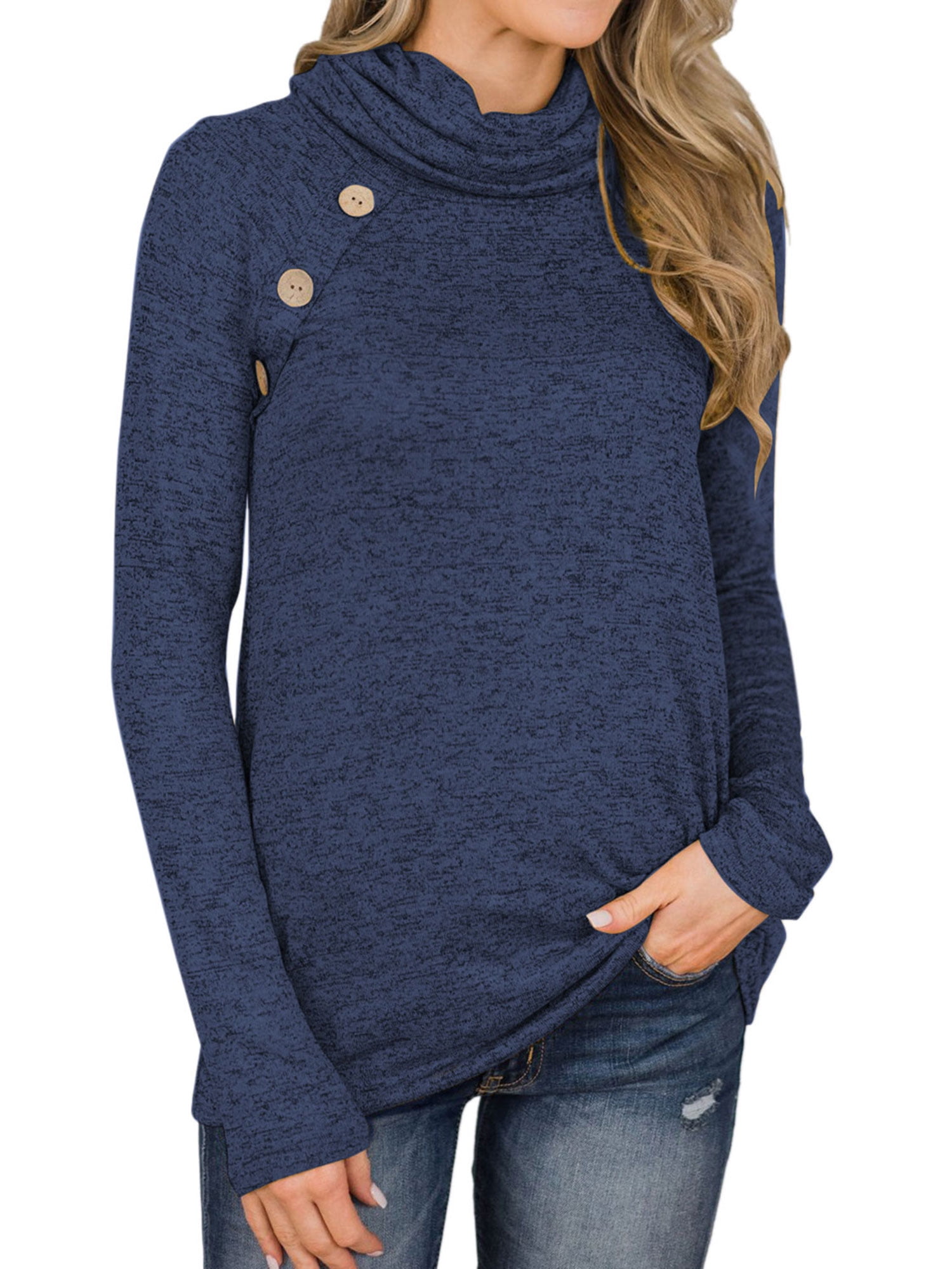 walmart cowl neck sweatshirt