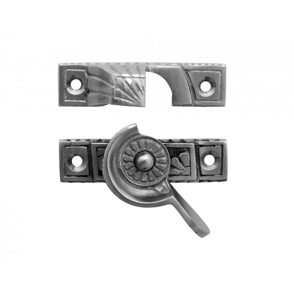 Renovator's Supply Brass 2.6" Window Sash Lock Chrome Finish Window Lock