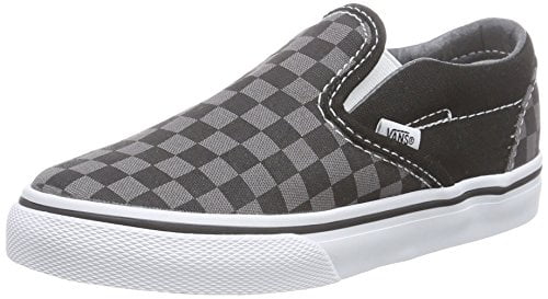 vans classic slip on black pewter check
