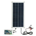 thumbnail image 4 of Kit de panel solar 10W 18V Ormromra panel solar de doble salida polisilicio para cámara de acción, 4 of 5